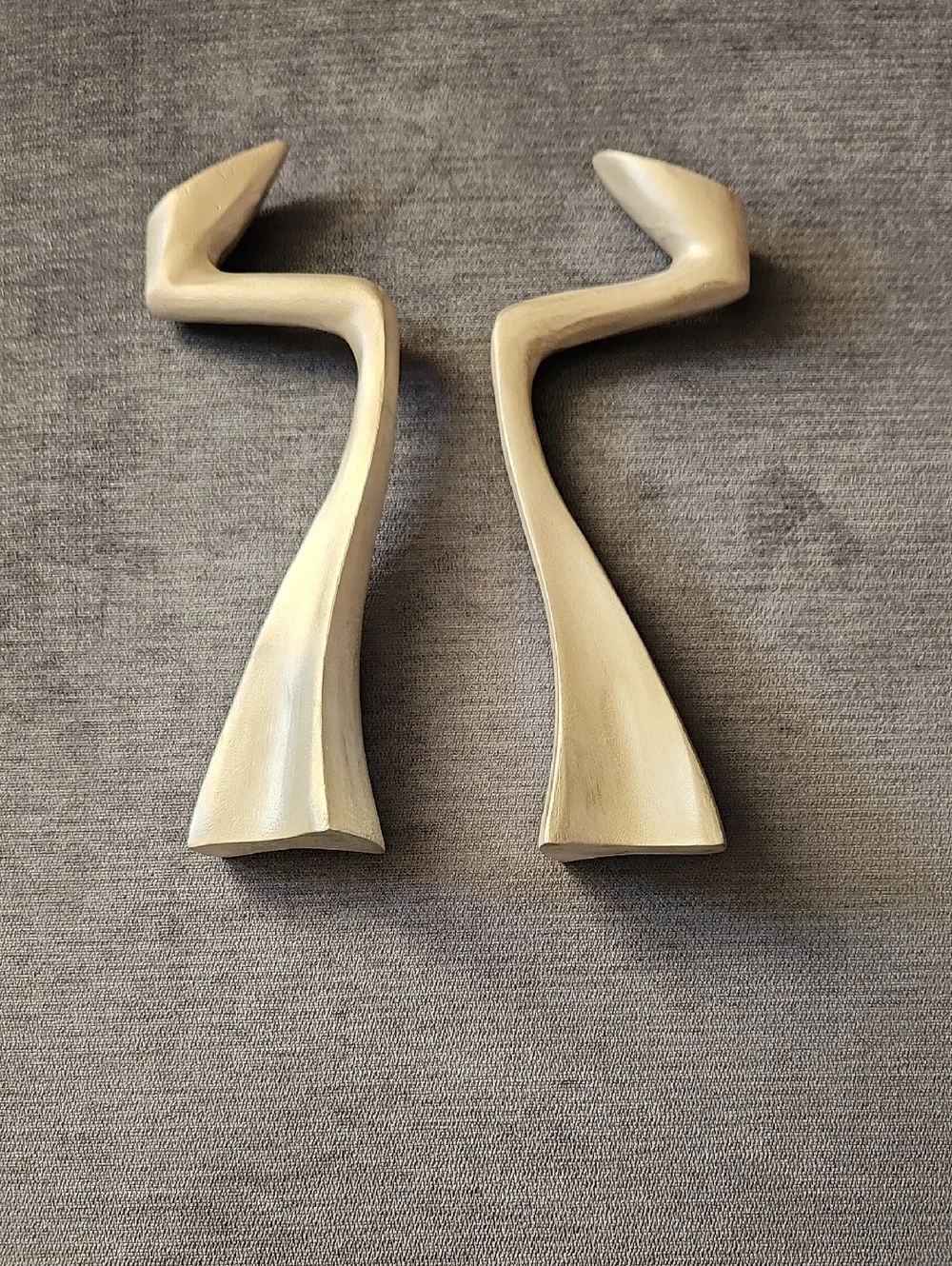 Mattew Hilton Arclumis Swan Silver Color Metal Candleholder Vintage Set of 2
